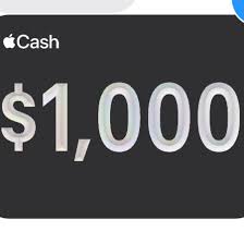 Apple Pay Transfer $1000